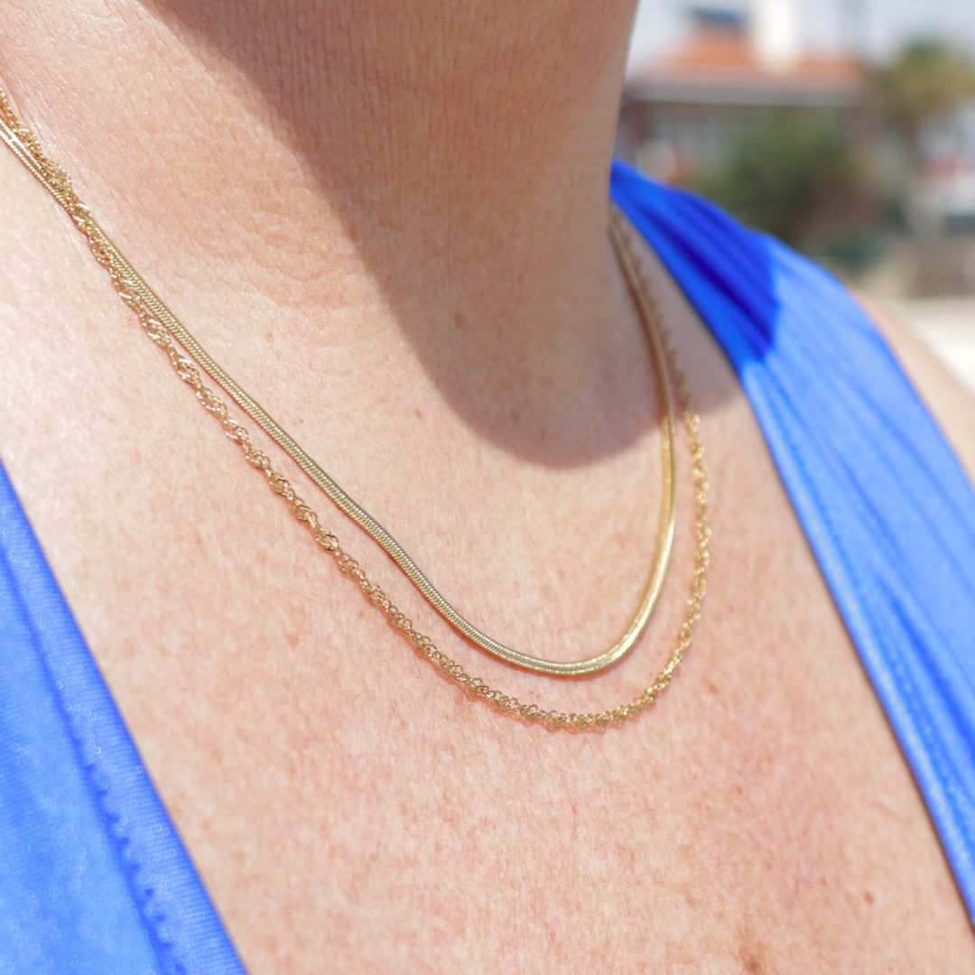 Halskette mit gedrehter Kette